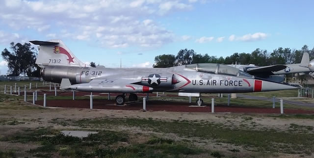 F-104D Starfighter, S/N 57-1314, painted as 57-1312, Castle Air Museum, Atwater, California